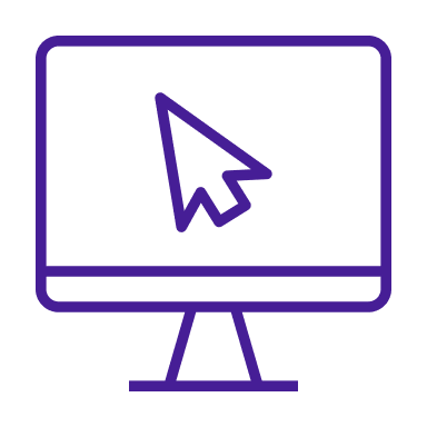 Computer icon with cursor