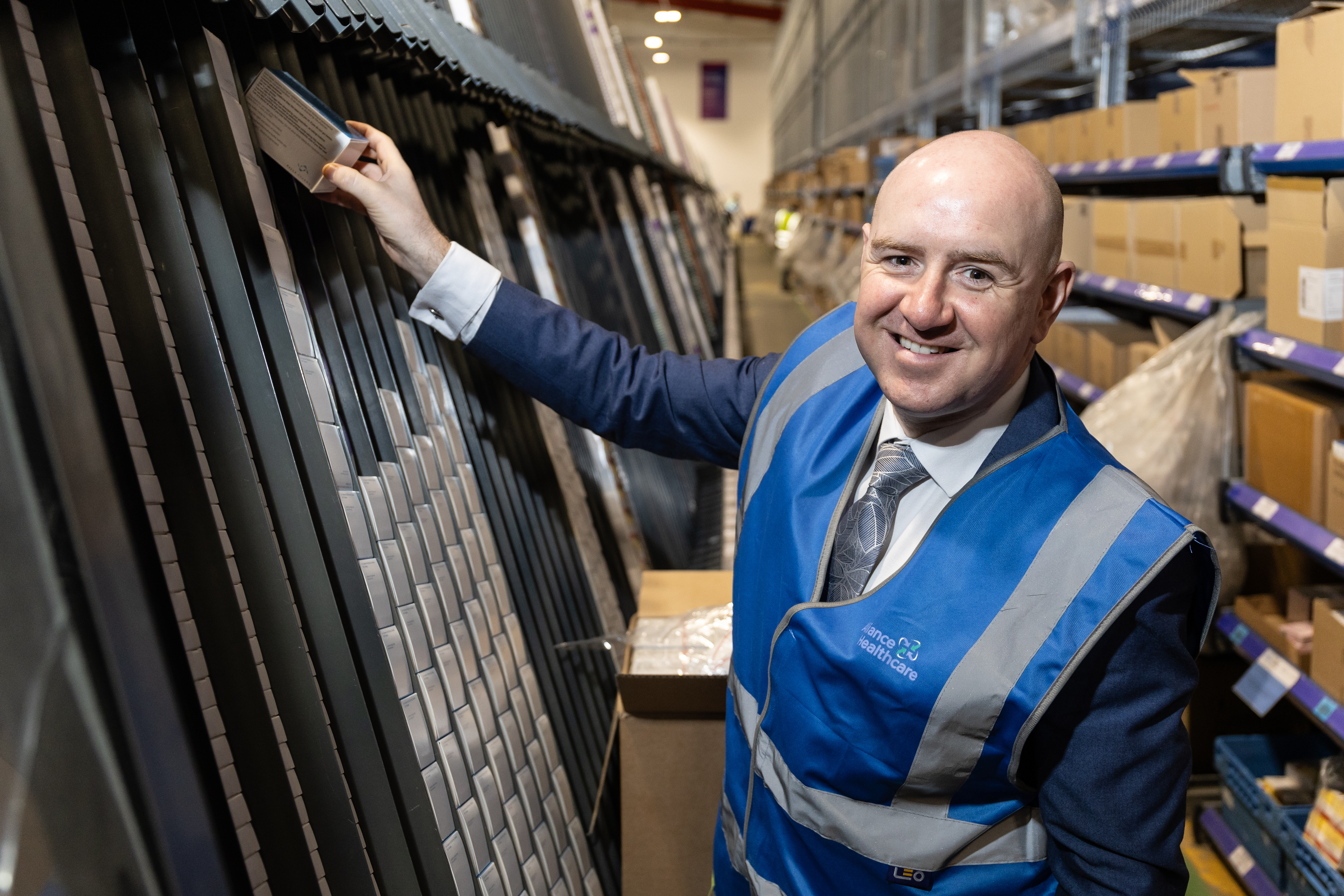 Frank McNally MP during his visit to the Coatbridge Service Centre