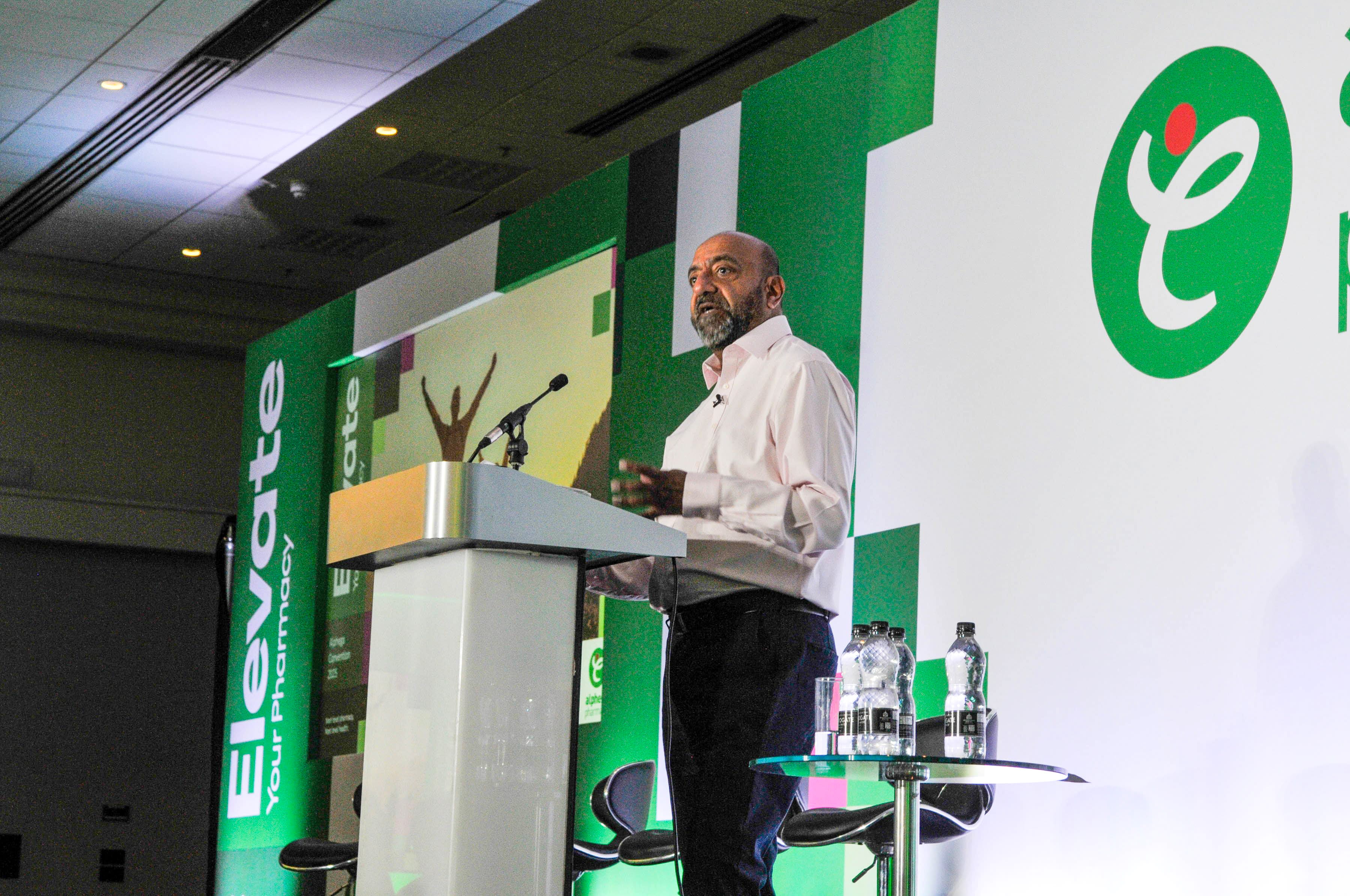 Mandeep Mudhar, Head of Alphega, at the Alphega Pharmacy UK Elevate Convention 2025