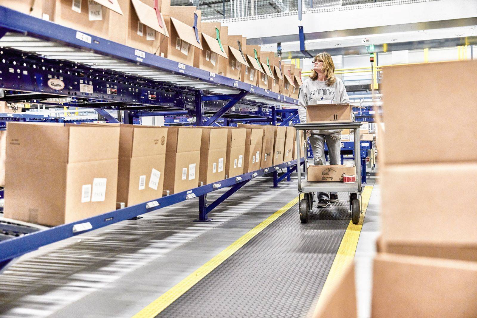 Cencora warehouse staff pick, pack, and prepare the items for shipment.