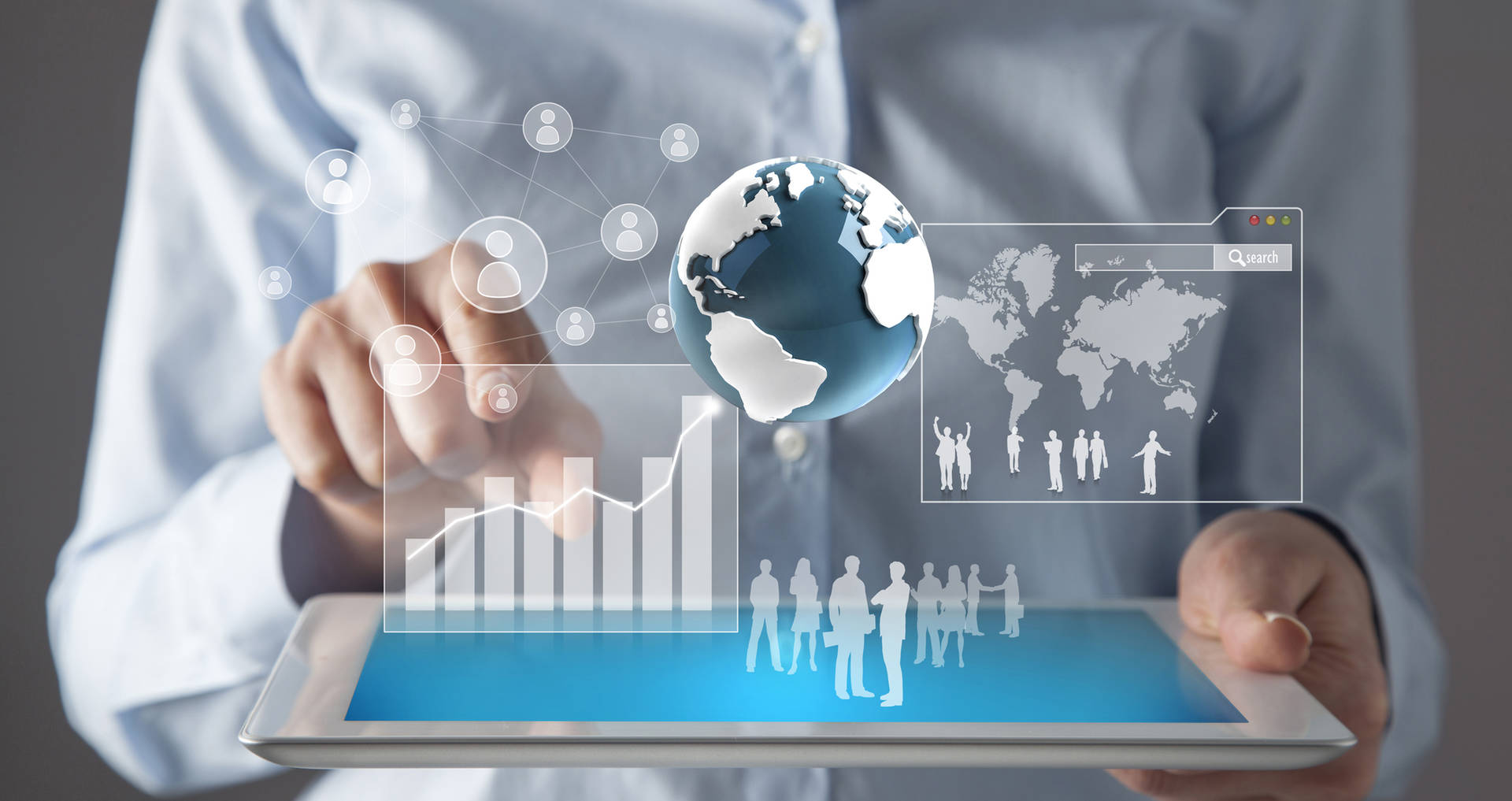 Data on digital touchscreen